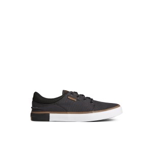 Black Sperry Crossjack Sneakers | 7602314-BQ