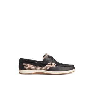 Black Sperry Koifish Two-Tone Boat Shoes | 8370156-OC