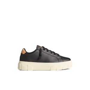 Black Sperry Winslow Leather Sneakers | 7642809-YF