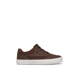 Brown Sperry Boardwalk Leather Sneakers | 2963170-DB