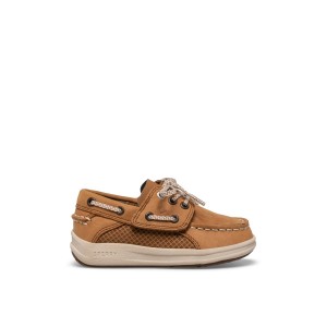 Dark Beige Sperry Gamefish Junior Boat Shoes | 2608357-RK