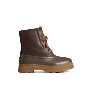 Dark Brown Sperry Saltwater 2.0 Duck Boots | 3468971-CB