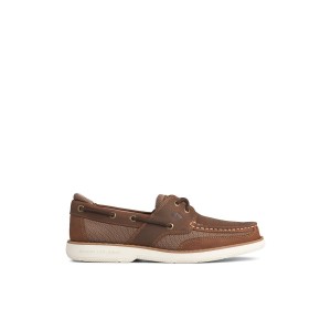 Dark Brown Sperry Surveyor 2-Eye Boat Shoes | 7846093-KW