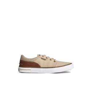 Khaki Sperry Crossjack Sneakers | 0926354-WB