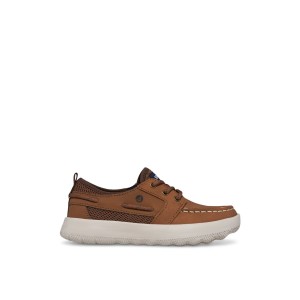 Medium Beige Sperry Bowfin Boat Shoes | 9064713-VZ