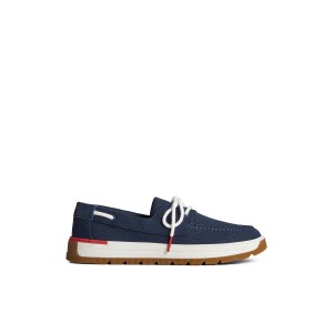 Navy Sperry Augusta Boat Shoes | 8360214-ZH