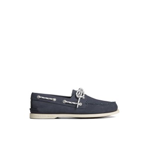 Navy Sperry Authentic Original™ Nautical Nubuck Boat Shoes | 4780356-RM