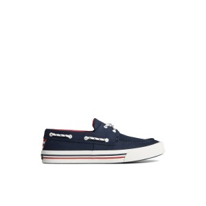 Navy Sperry Bahama II Nautical Sneakers | 2958410-KH