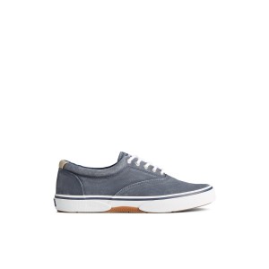 Navy Sperry Halyard CVO Salt Washed Sneakers | 9618205-UL