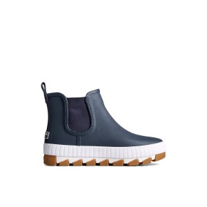 Navy Sperry Torrent Chelsea Bright Rain Boots | 2018453-UH