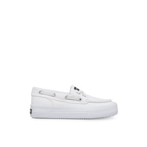 White Sperry Bahama Platform Sneakers | 2807136-PF