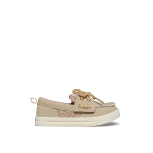 White Sperry Banyan Boat Shoes | 9674820-FB