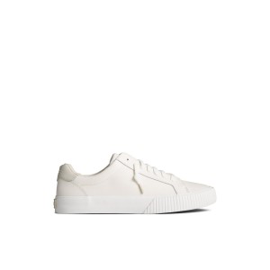 White Sperry Bermuda Leather Sneakers | 2945736-RY