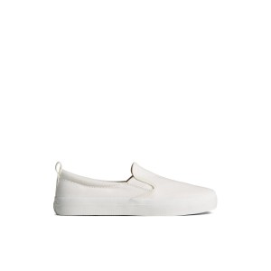 White Sperry SeaCycled™ Crest Twin Gore Canvas Sneakers | 2719086-VC