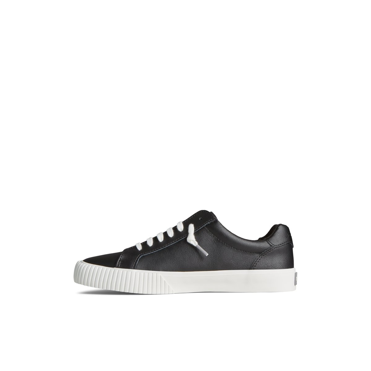 Black Sperry Bermuda Leather Sneakers | 8056924-GH