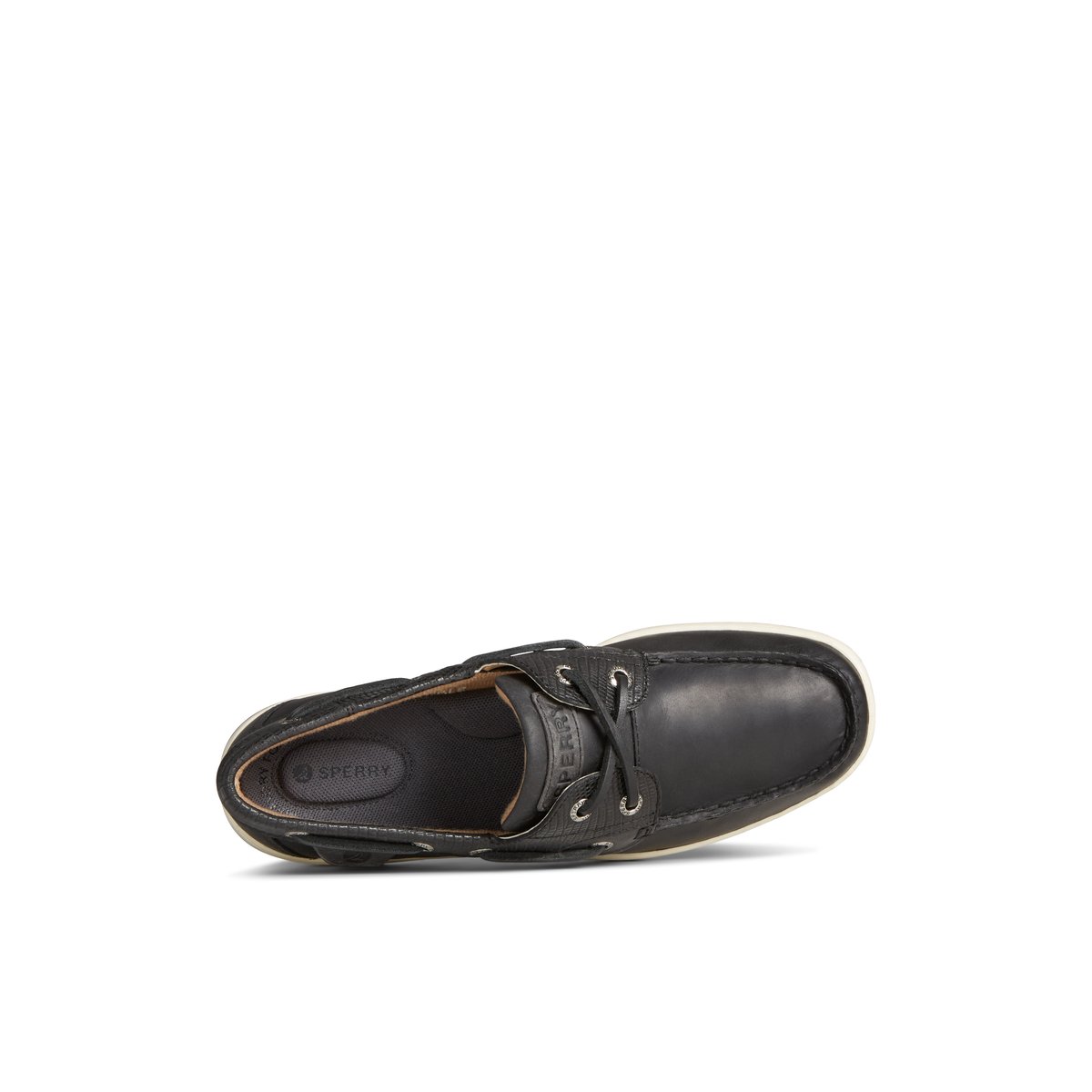 Black Sperry Bluefish 2-Eye Boat Shoes | 1209453-YJ