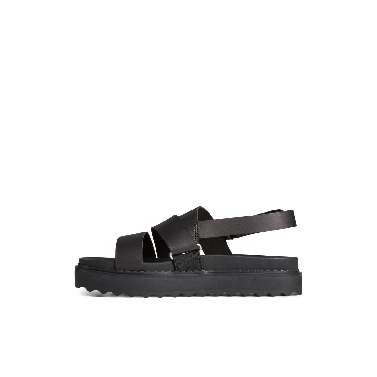 Black Sperry Cami Flatform Sandal | 0814952-WA