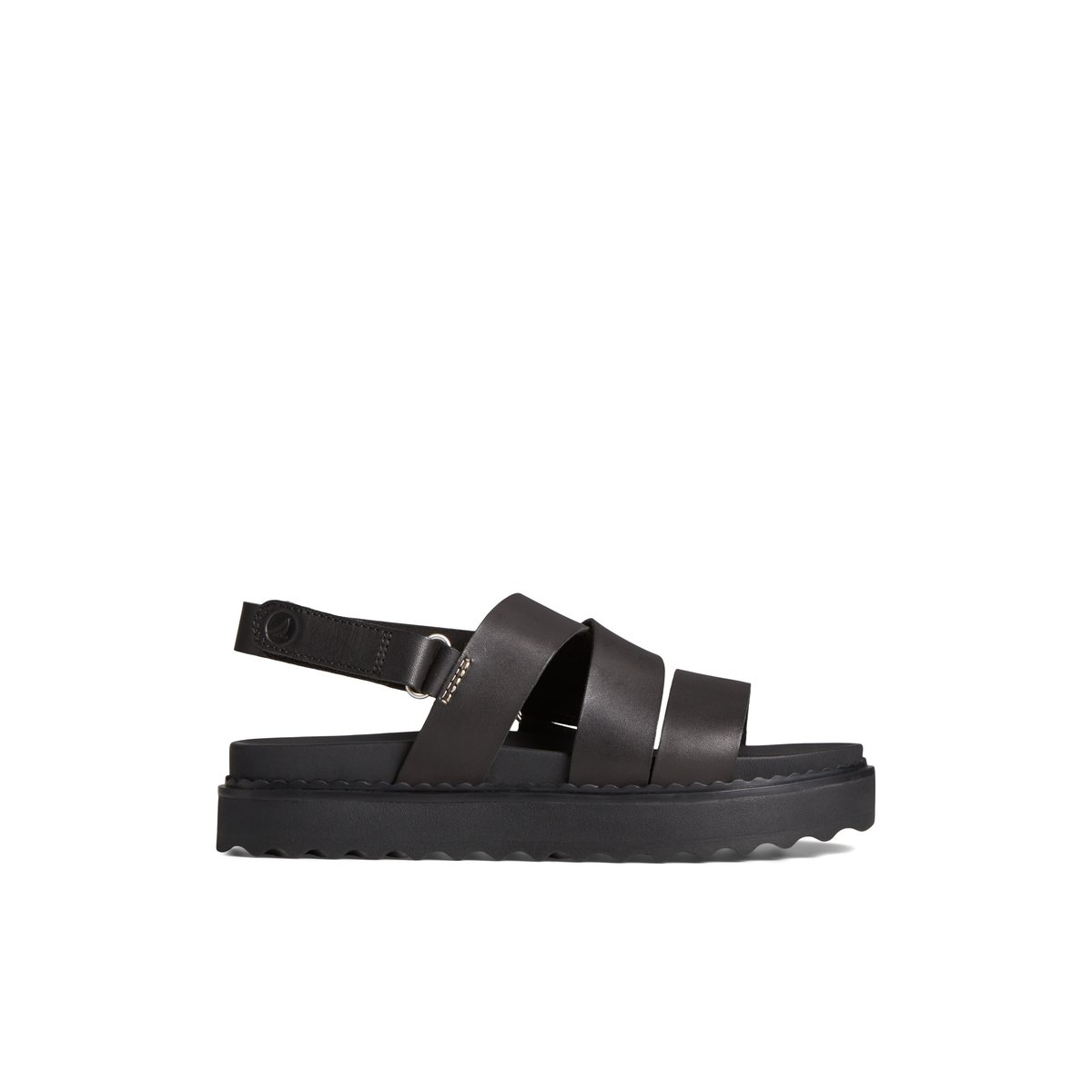 Black Sperry Cami Flatform Sandal | 0814952-WA