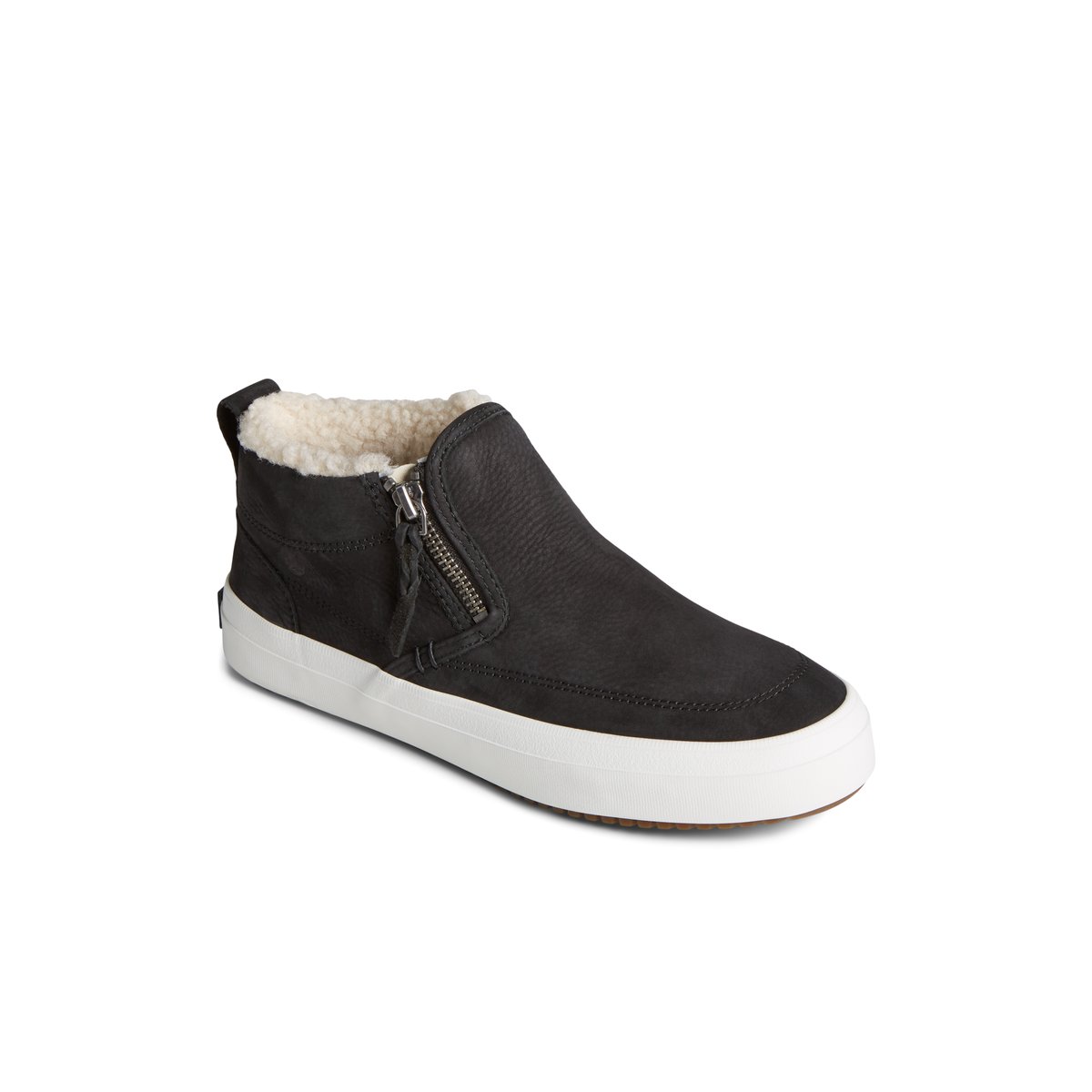 Black Sperry Crest Side Zip Cozy Sneakers | 1450627-JN