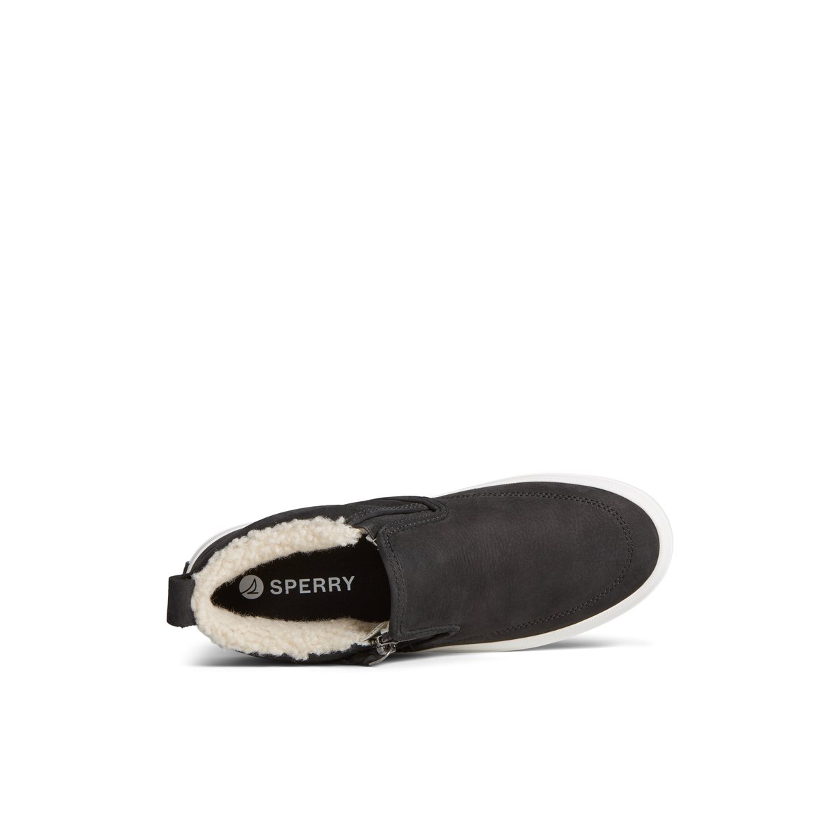 Black Sperry Crest Side Zip Cozy Sneakers | 1450627-JN