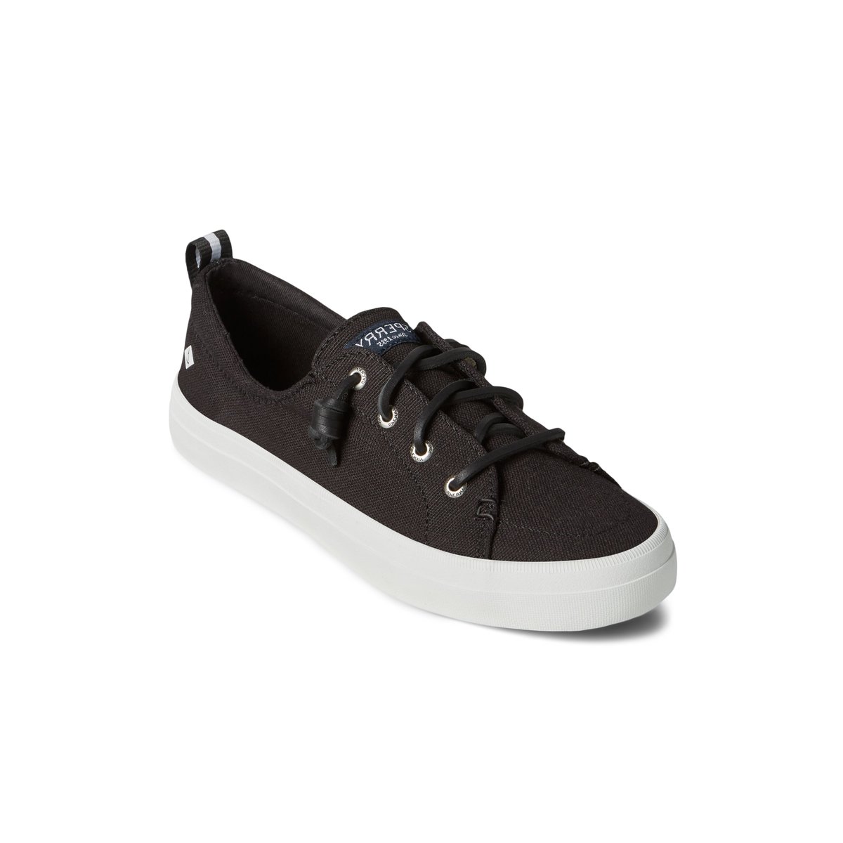 Black Sperry Crest Vibe Sneakers | 9163405-ER