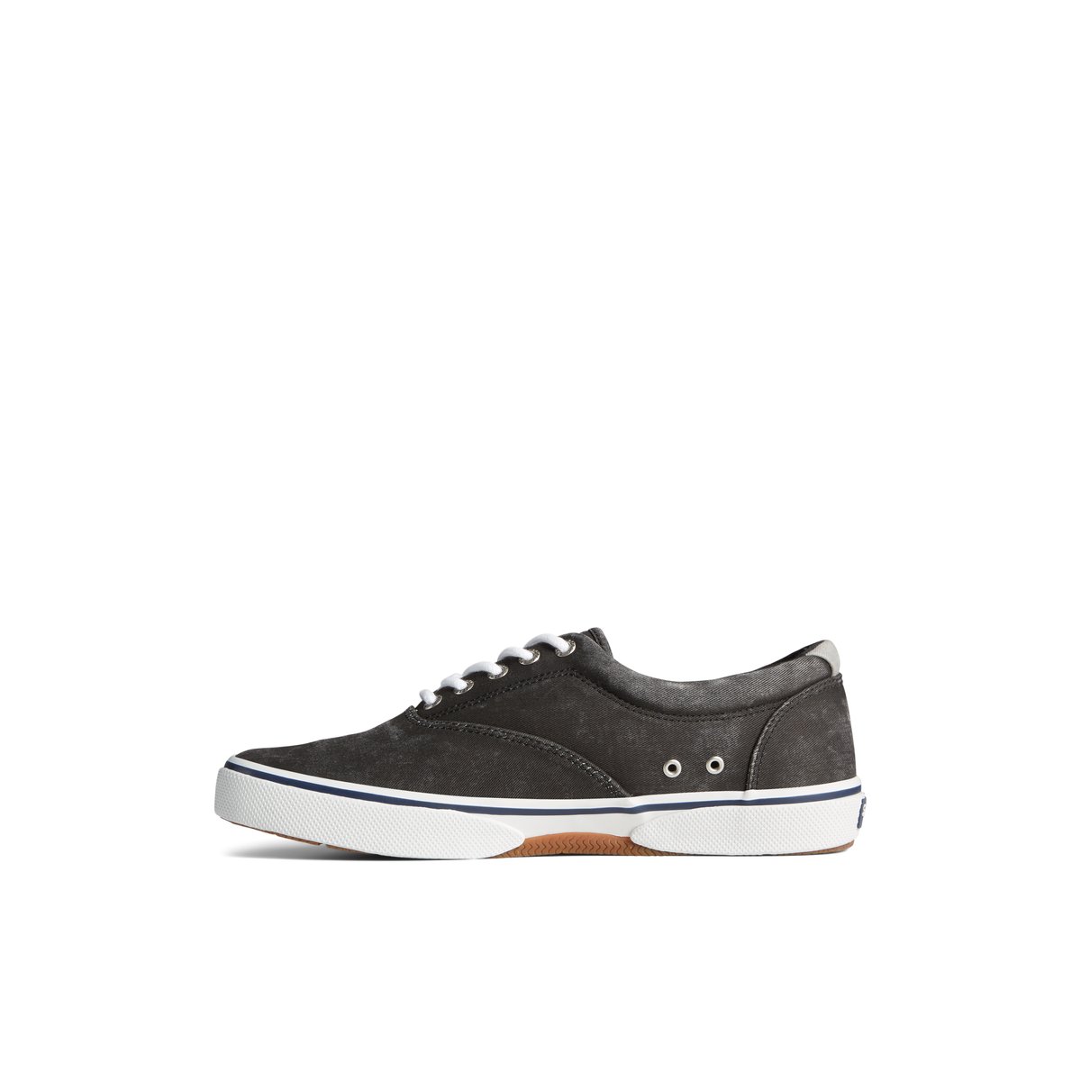 Black Sperry Halyard CVO Salt Washed Sneakers | 5976483-MN