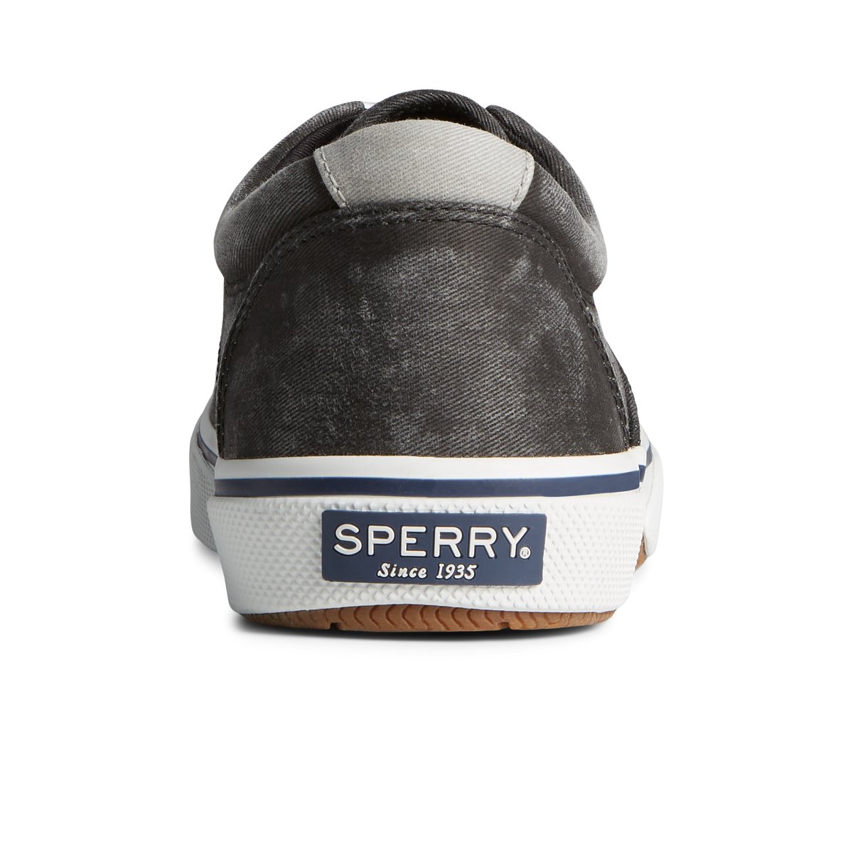 Black Sperry Halyard CVO Salt Washed Sneakers | 5976483-MN