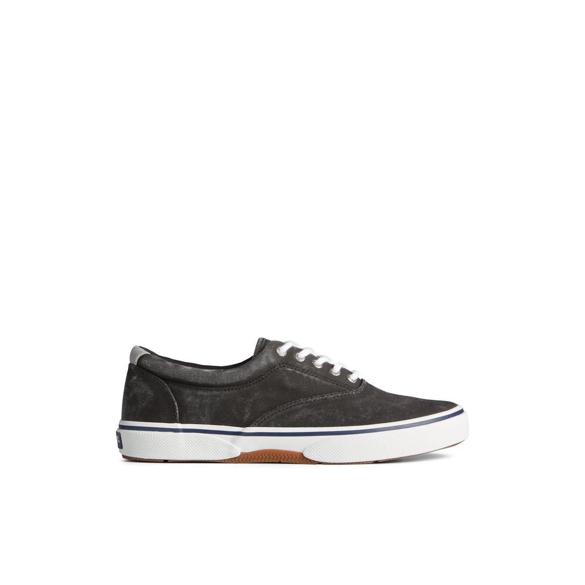 Black Sperry Halyard CVO Salt Washed Sneakers | 5976483-MN