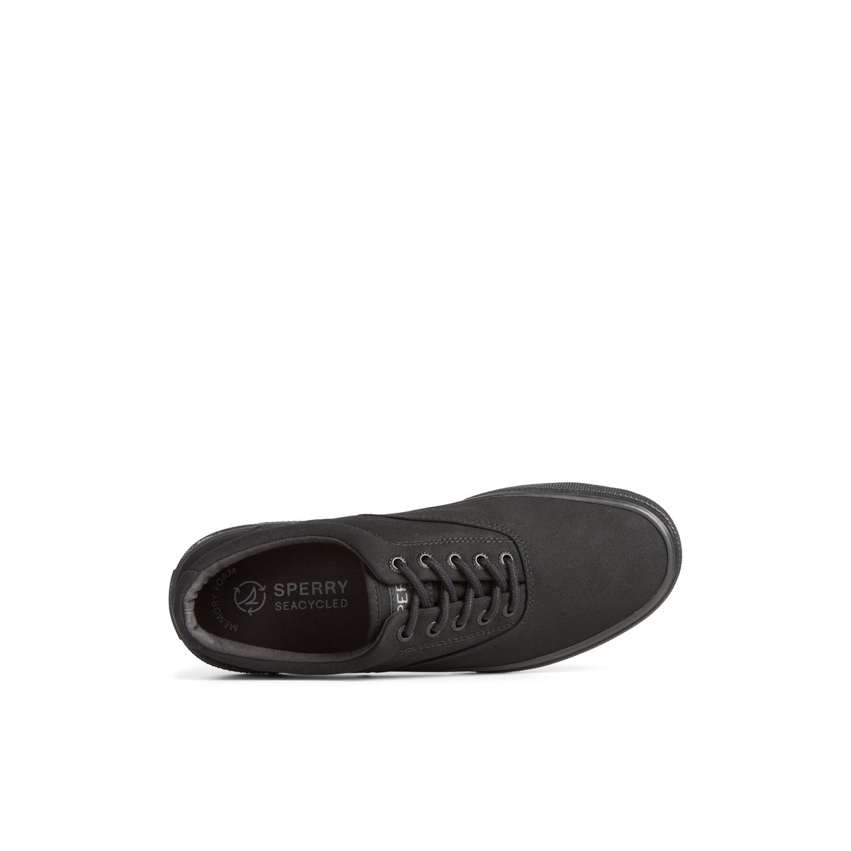 Black Sperry Halyard CVO Sneakers | 4691723-RT