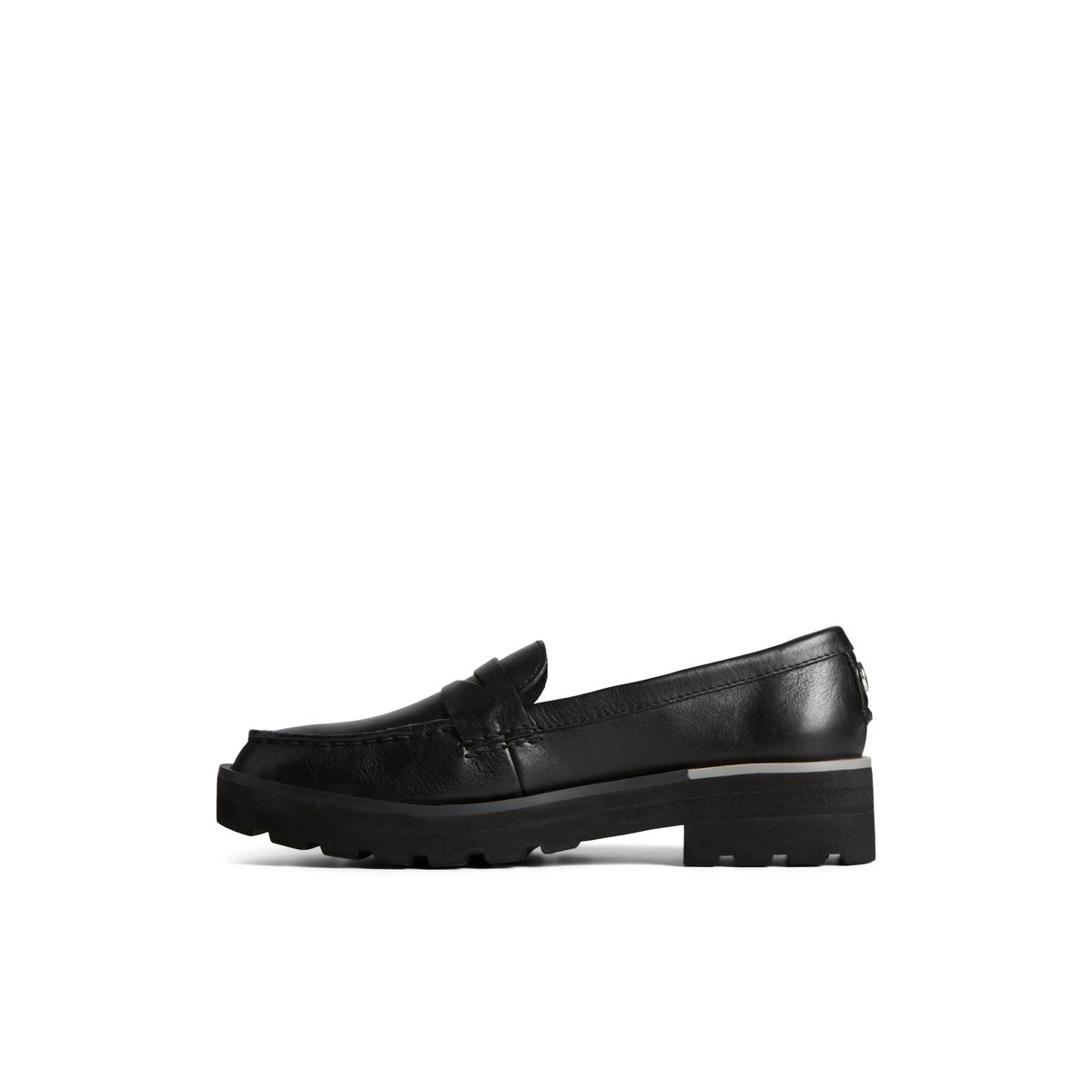 Black Sperry Lug Penny Loafer | 3791658-TH