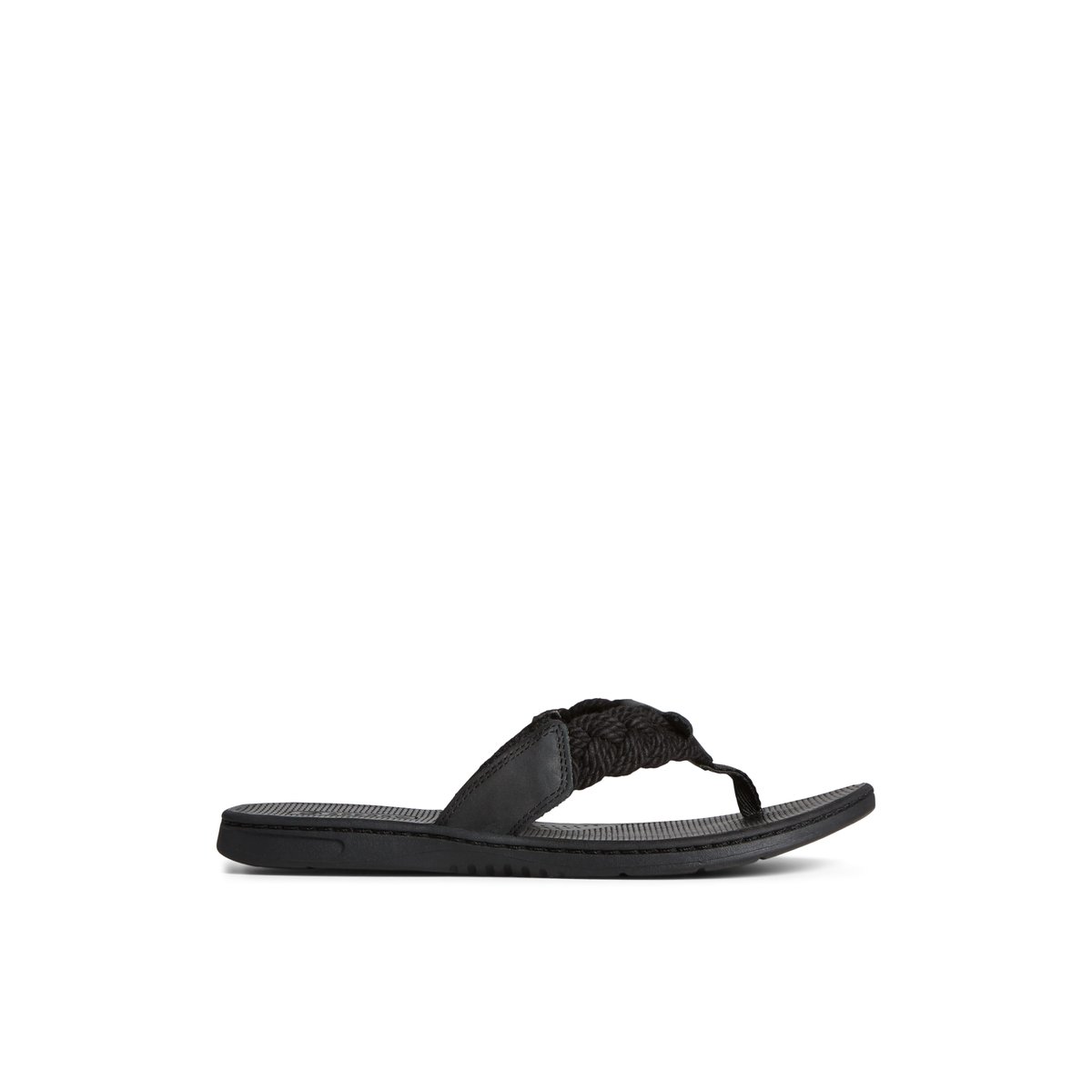 Black Sperry Parrotfish Braid Sandal | 5894162-AO