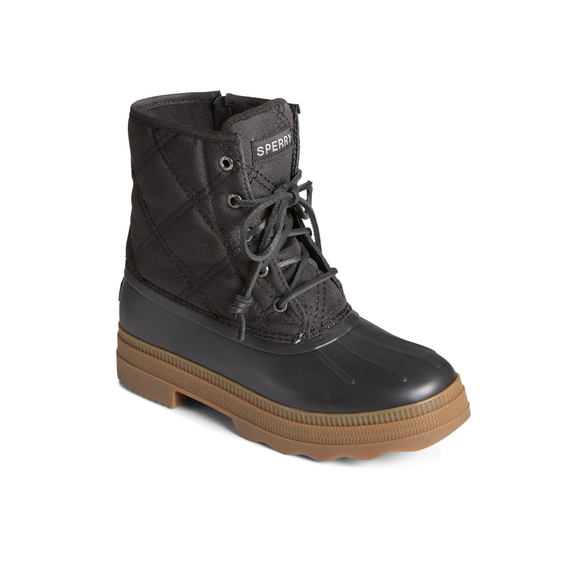 Black Sperry Saltwater 2.0 Textile Duck Boots | 0746138-AH