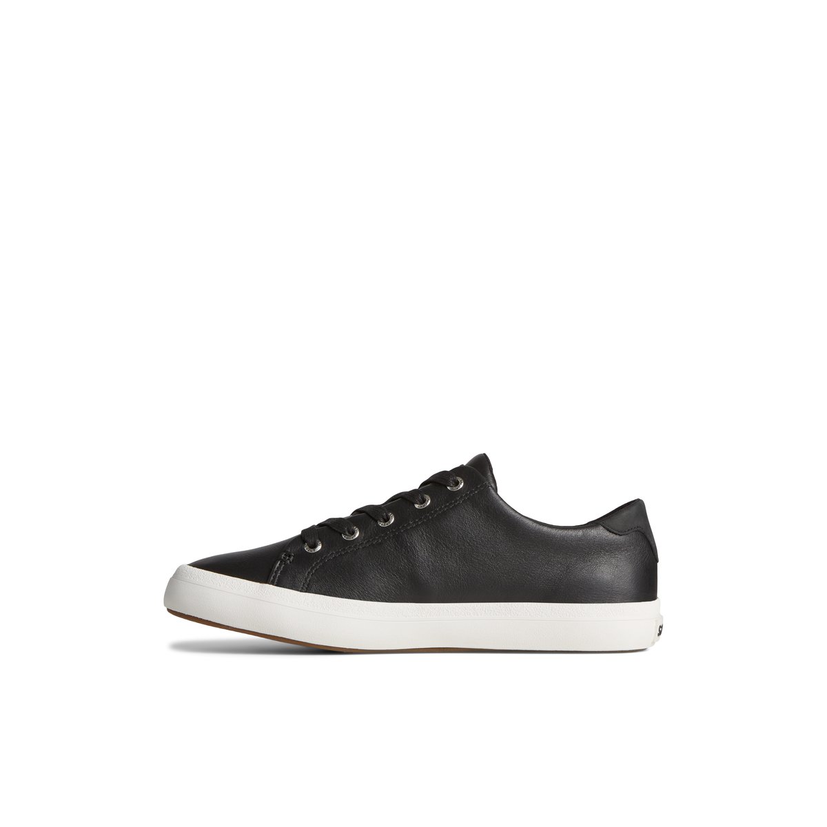 Black Sperry Sandy Leather Sneakers | 0519238-TQ