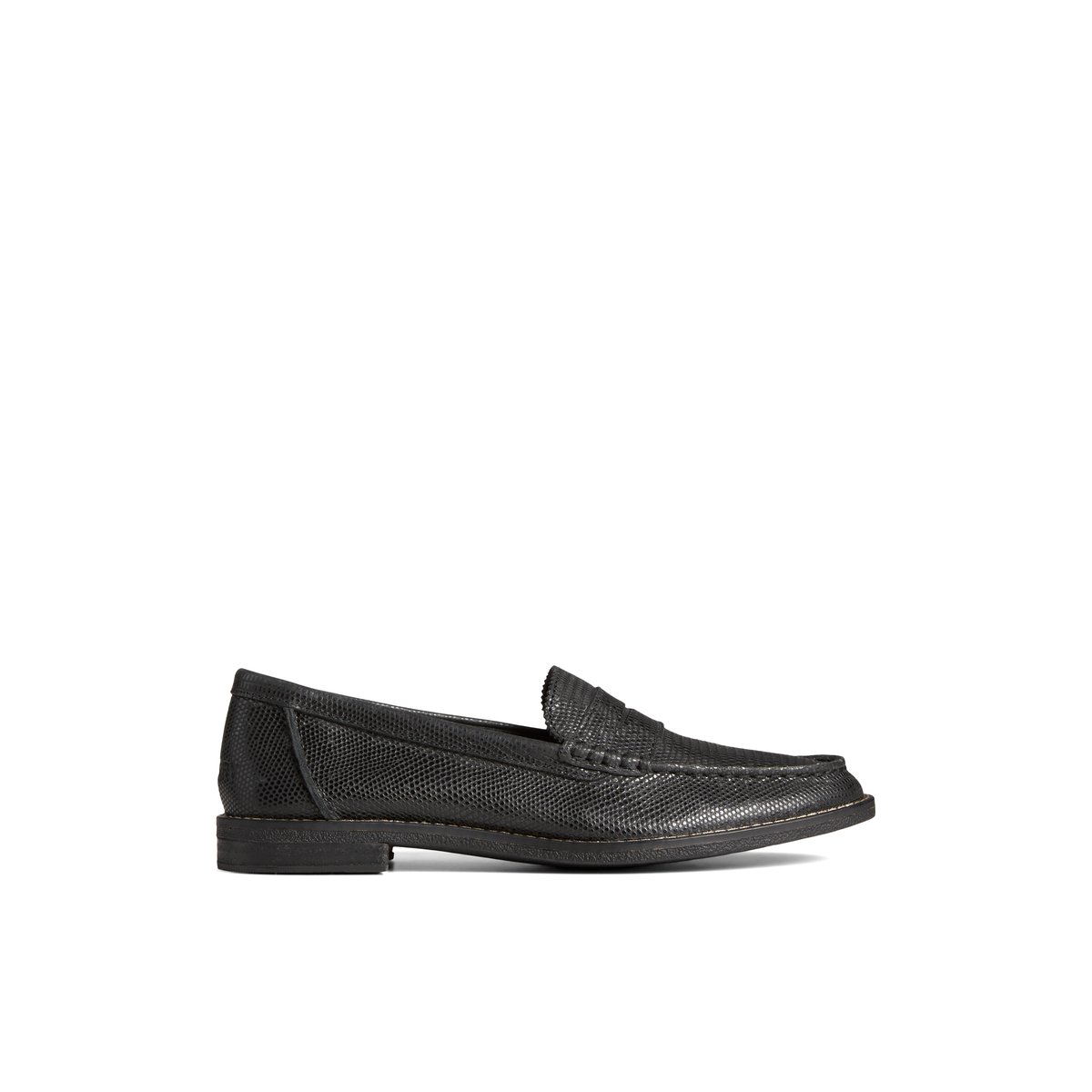 Black Sperry Seaport Penny Leather Loafer | 2391578-JG