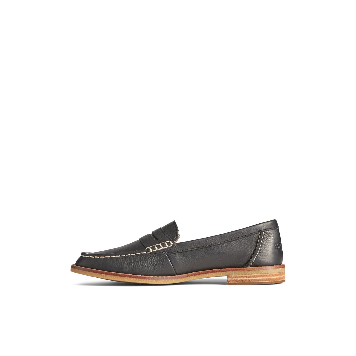 Black Sperry Seaport Penny Leather Loafer | 0182467-UN