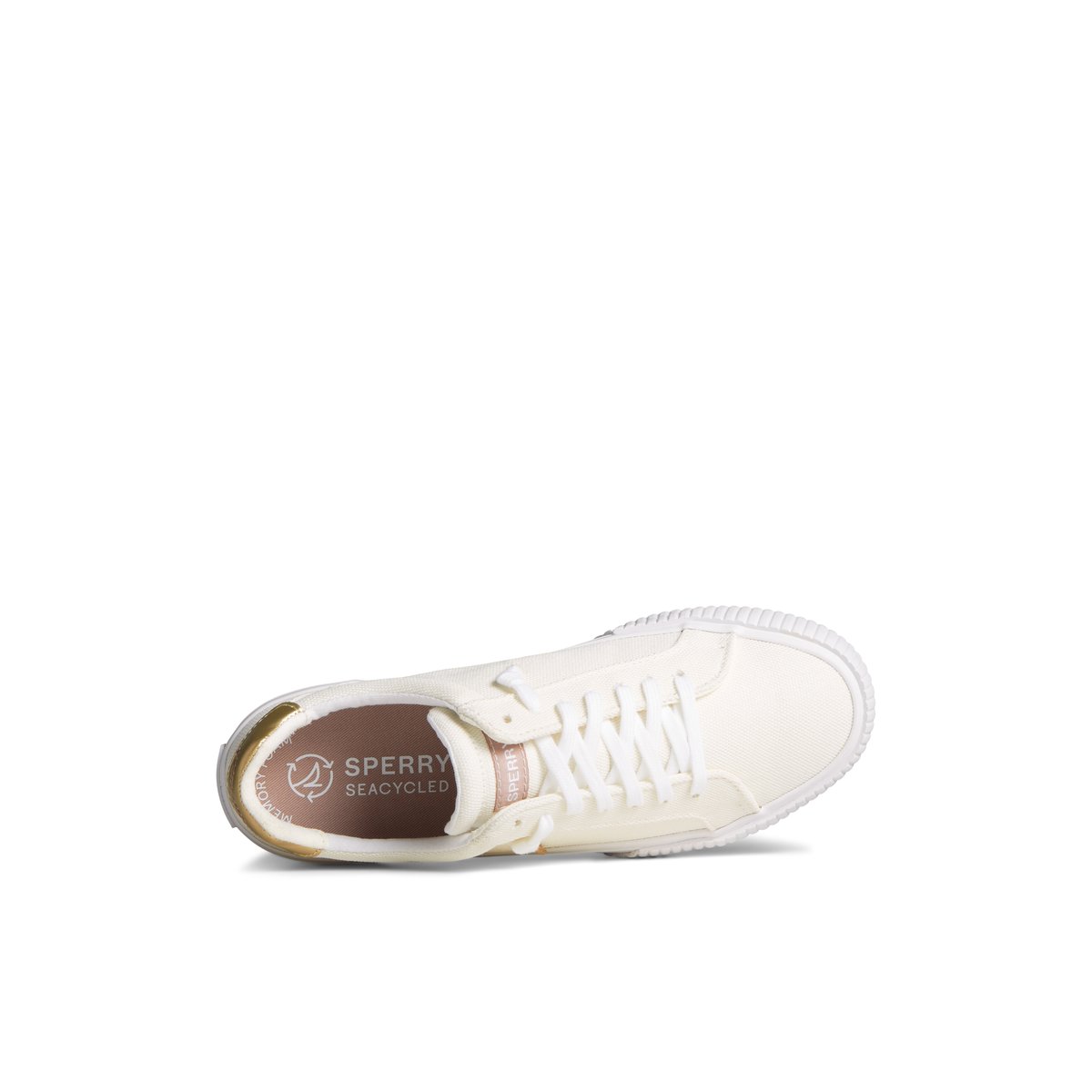 Bone Sperry Bermuda Metallic Sneakers | 1054386-TU