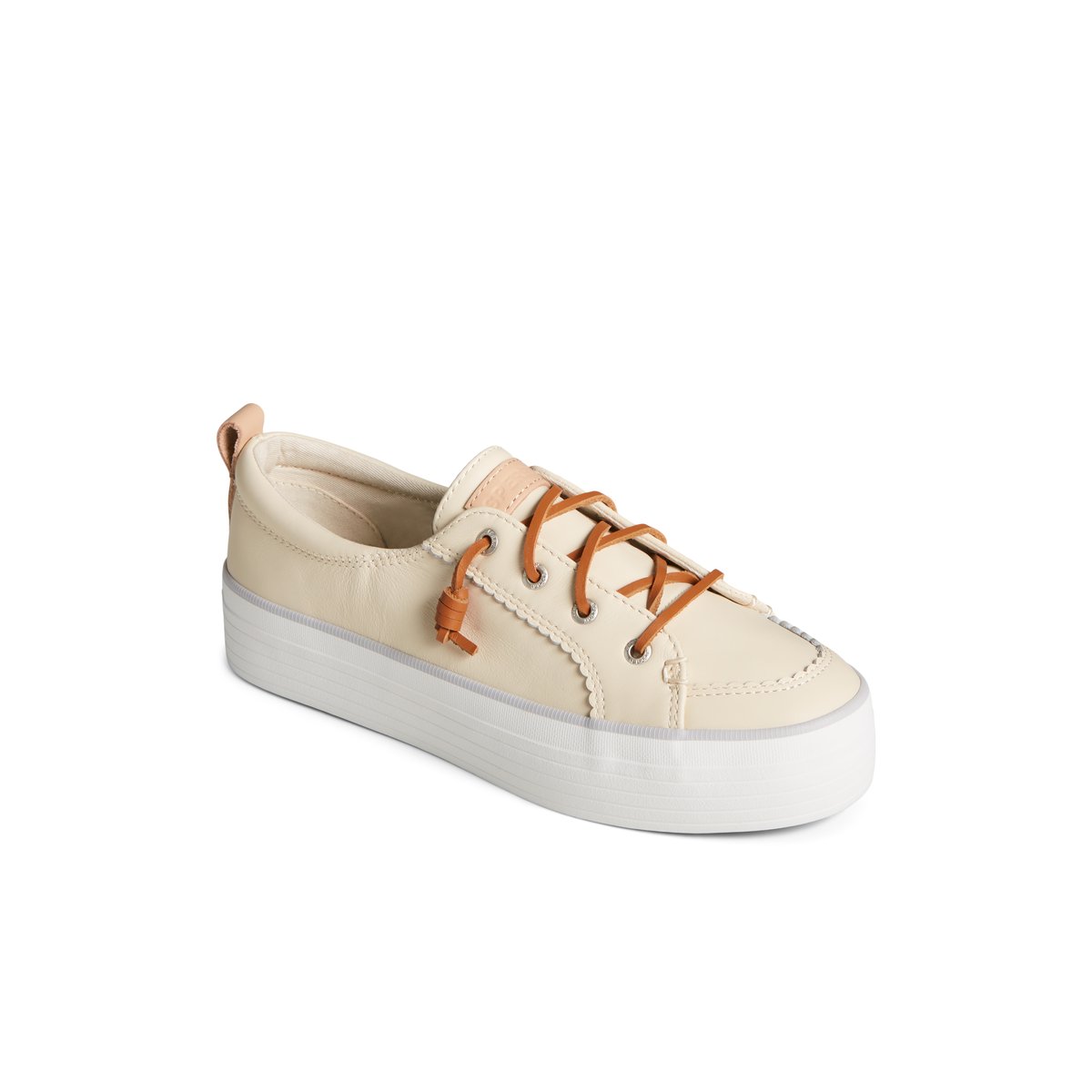 Bone Sperry Crest Vibe Platform Sneakers | 6139572-HD