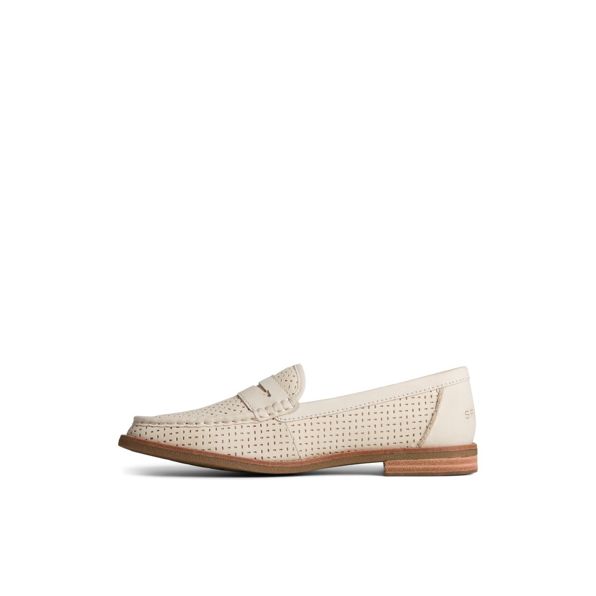 Bone Sperry Seaport Perforated Penny Loafer | 9315082-RF