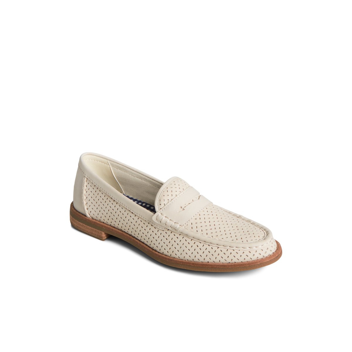 Bone Sperry Seaport Perforated Penny Loafer | 9315082-RF