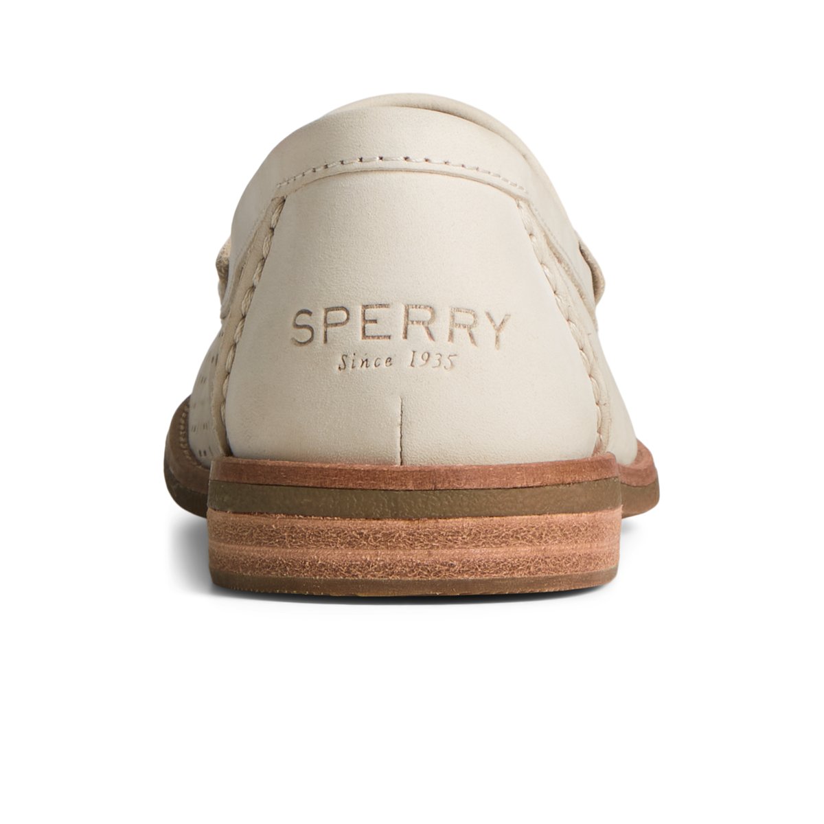 Bone Sperry Seaport Perforated Penny Loafer | 9315082-RF