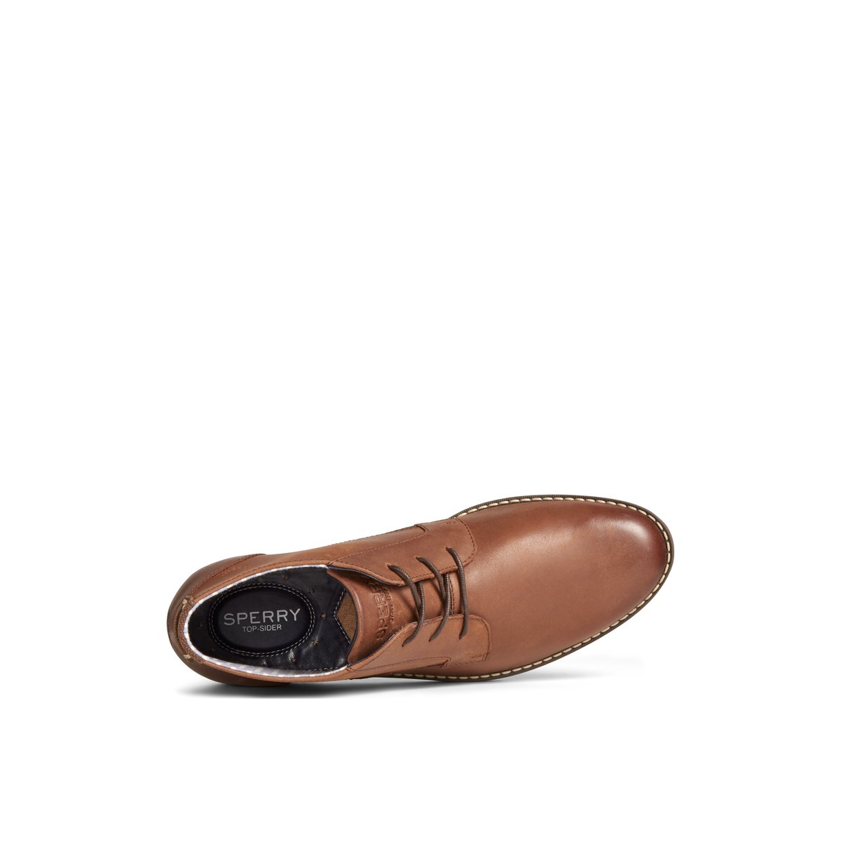 Brown Leather Smooth Sperry Newman Chukka | 1025687-TF