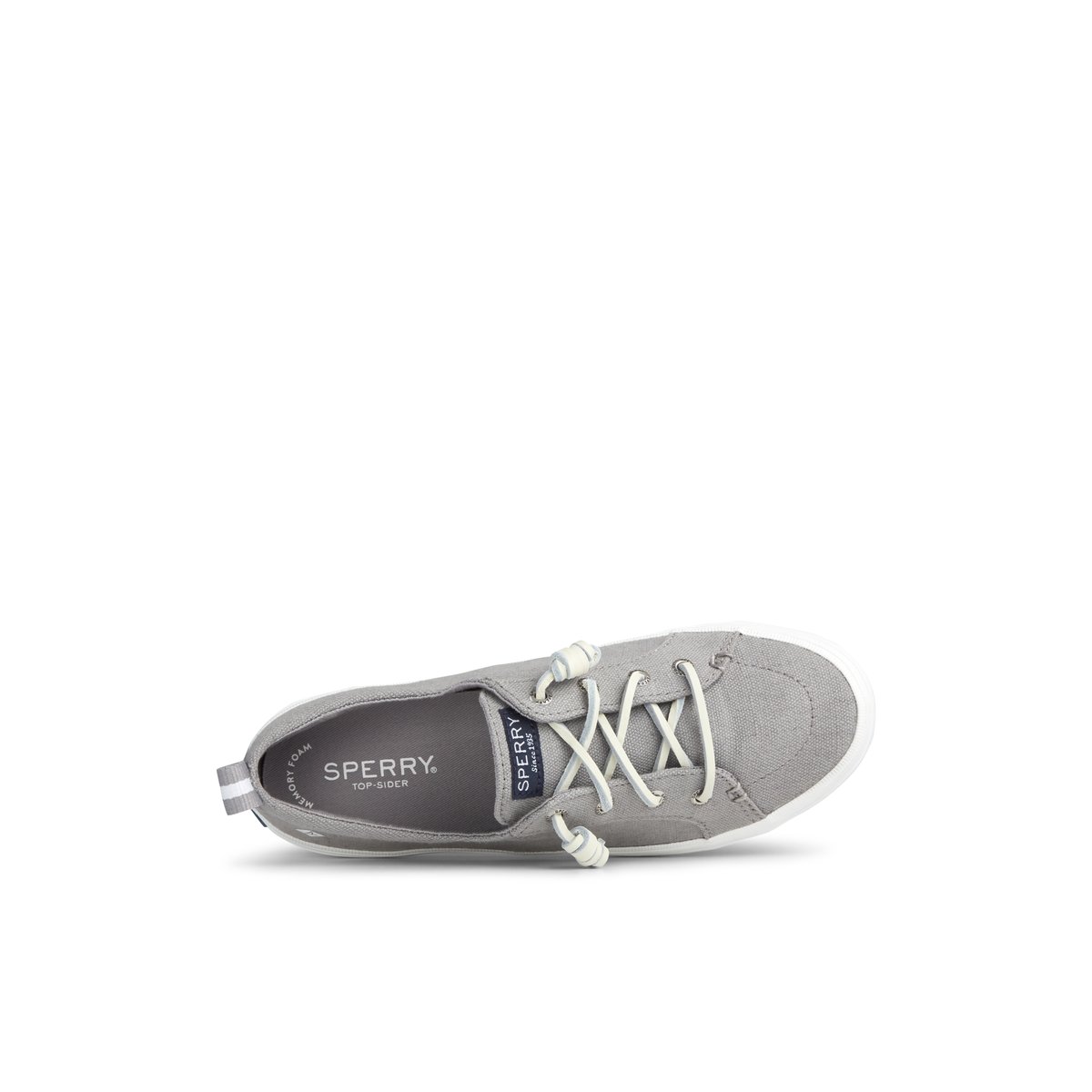 Grey Sperry Crest Vibe Sneakers | 7819063-VD