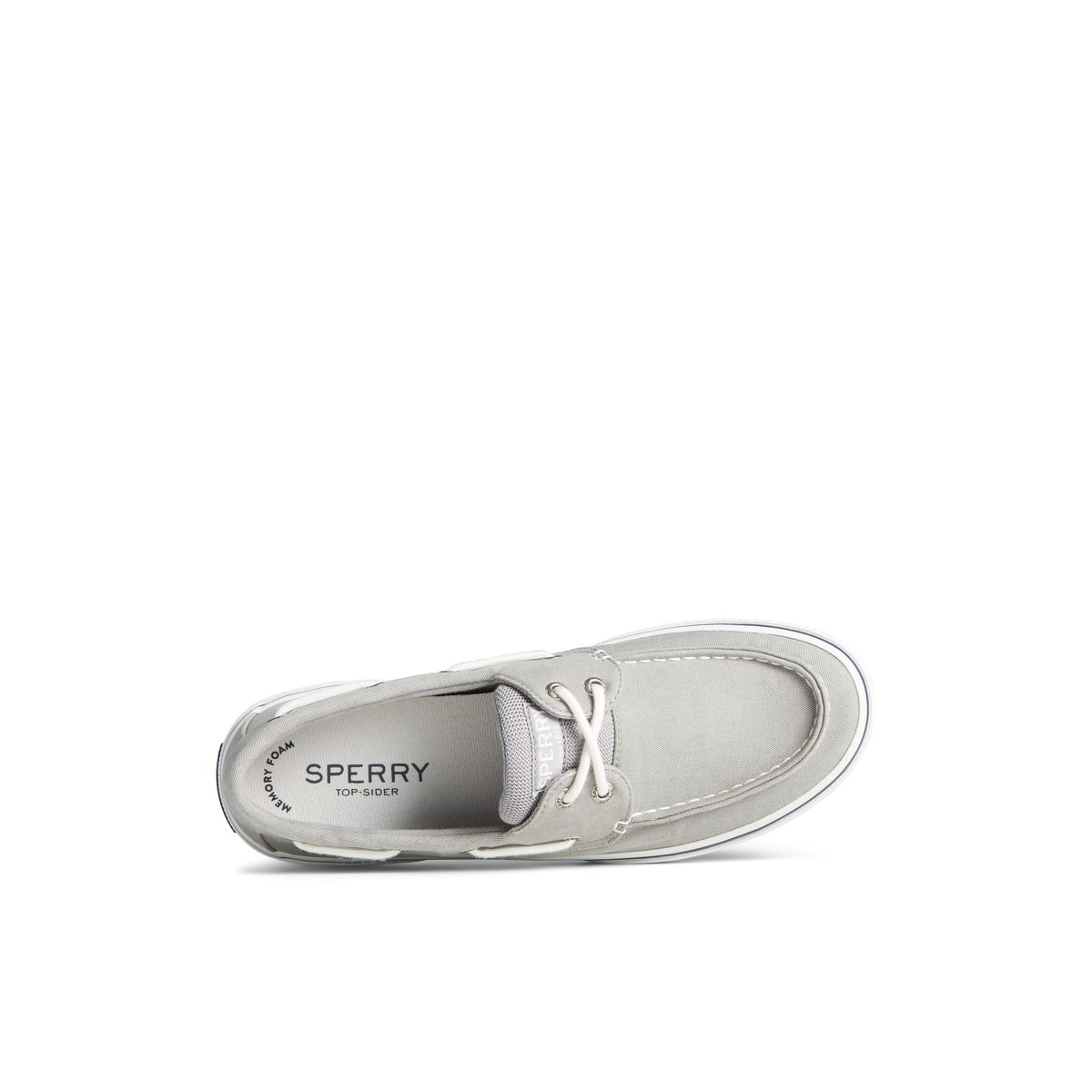 Grey Sperry Halyard 2-Eye Salt Washed Boat Shoes | 1235768-NB