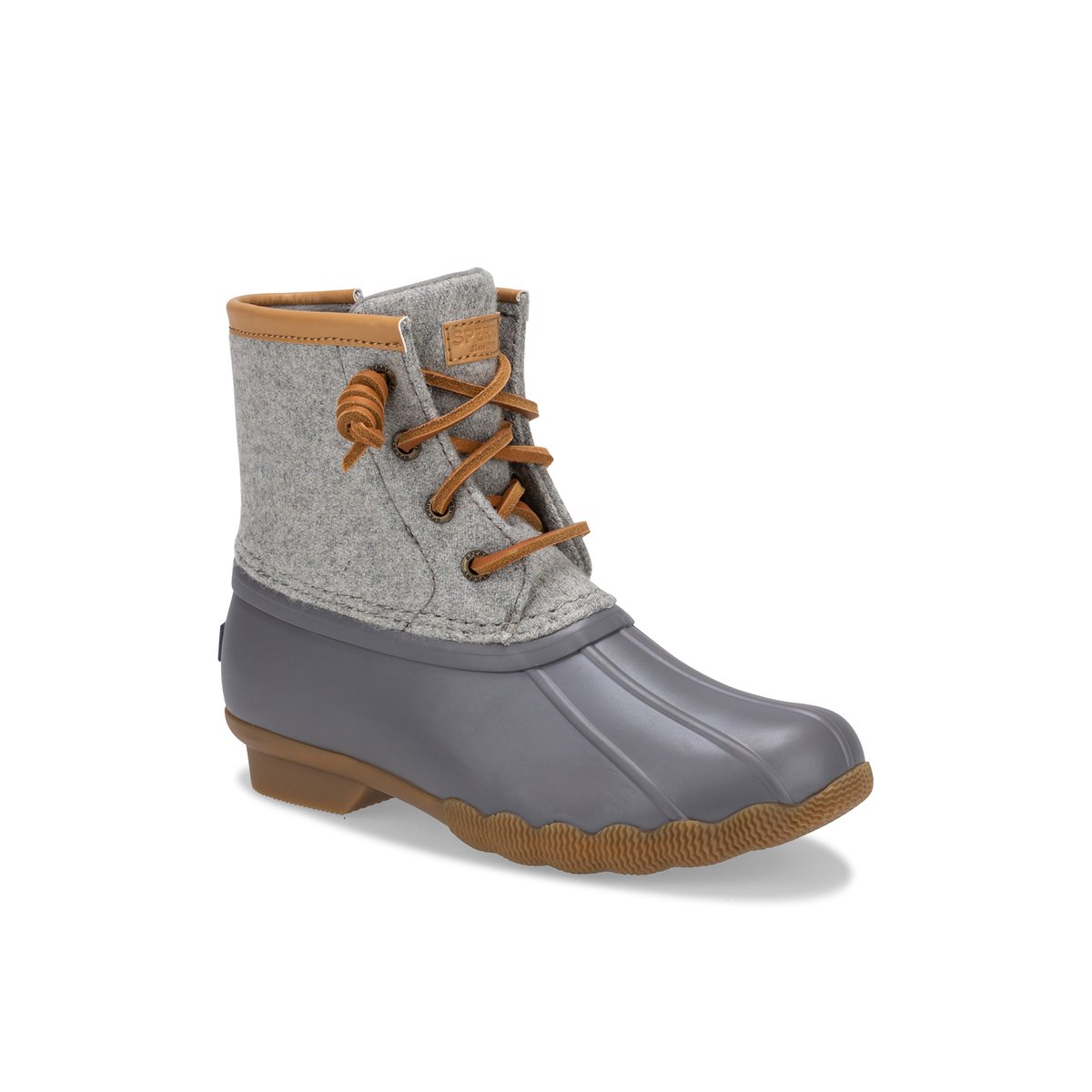 Grey Sperry Saltwater Wool Duck Boots | 9576108-NP