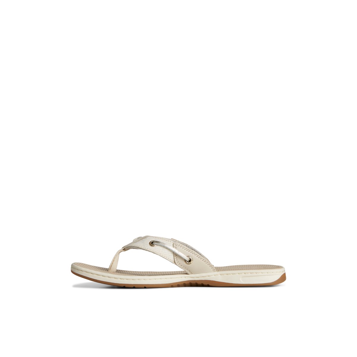 Grey Sperry Seafish Metallic Flip Flop | 7604853-AB