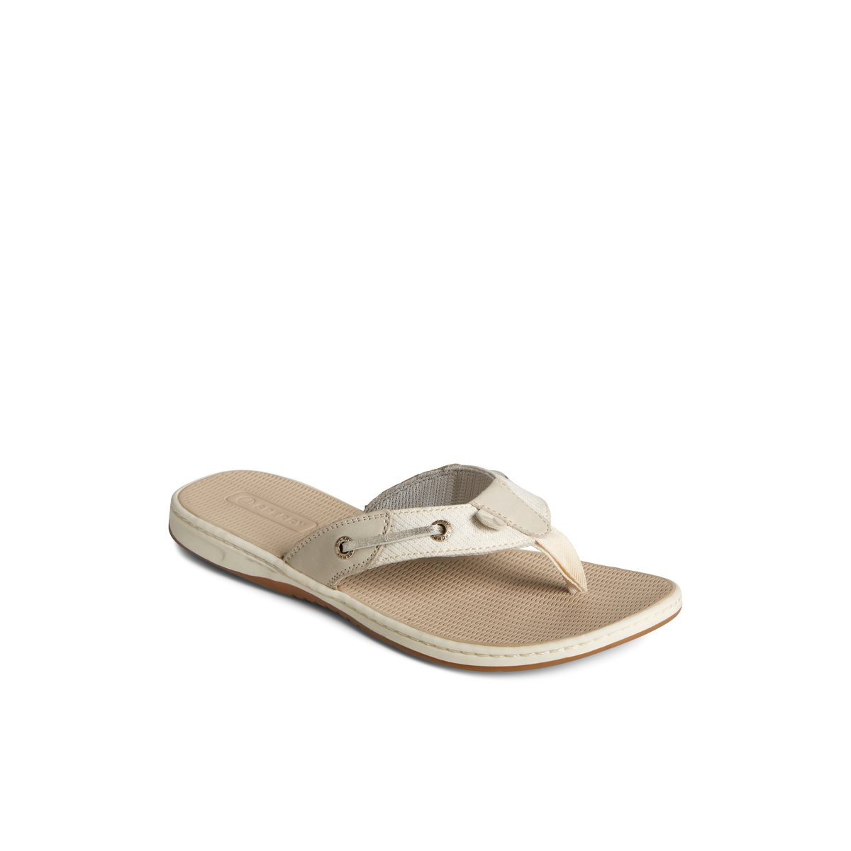 Grey Sperry Seafish Metallic Flip Flop | 7604853-AB