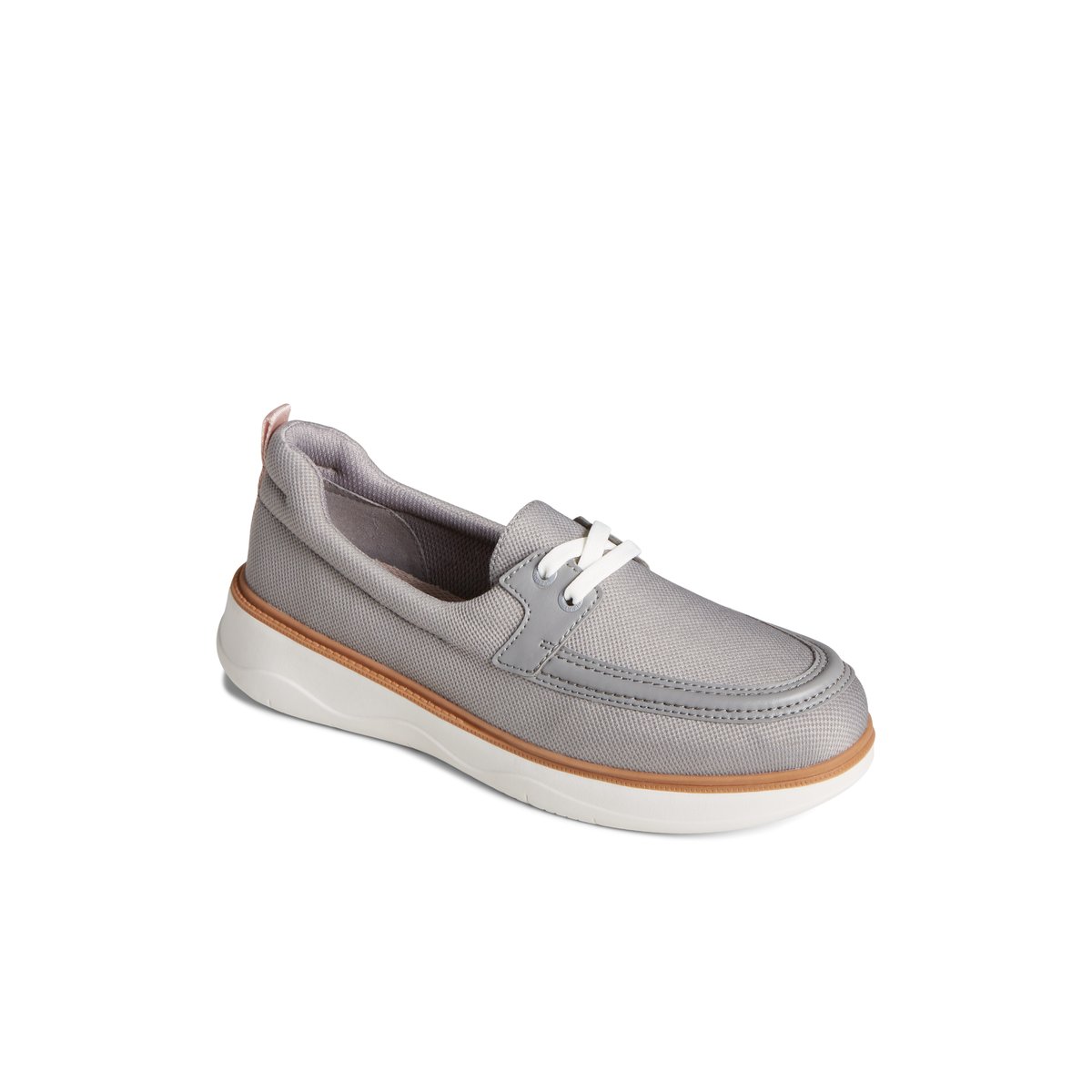 Grey Sperry Skipper Boat Shoes | 8307649-EM