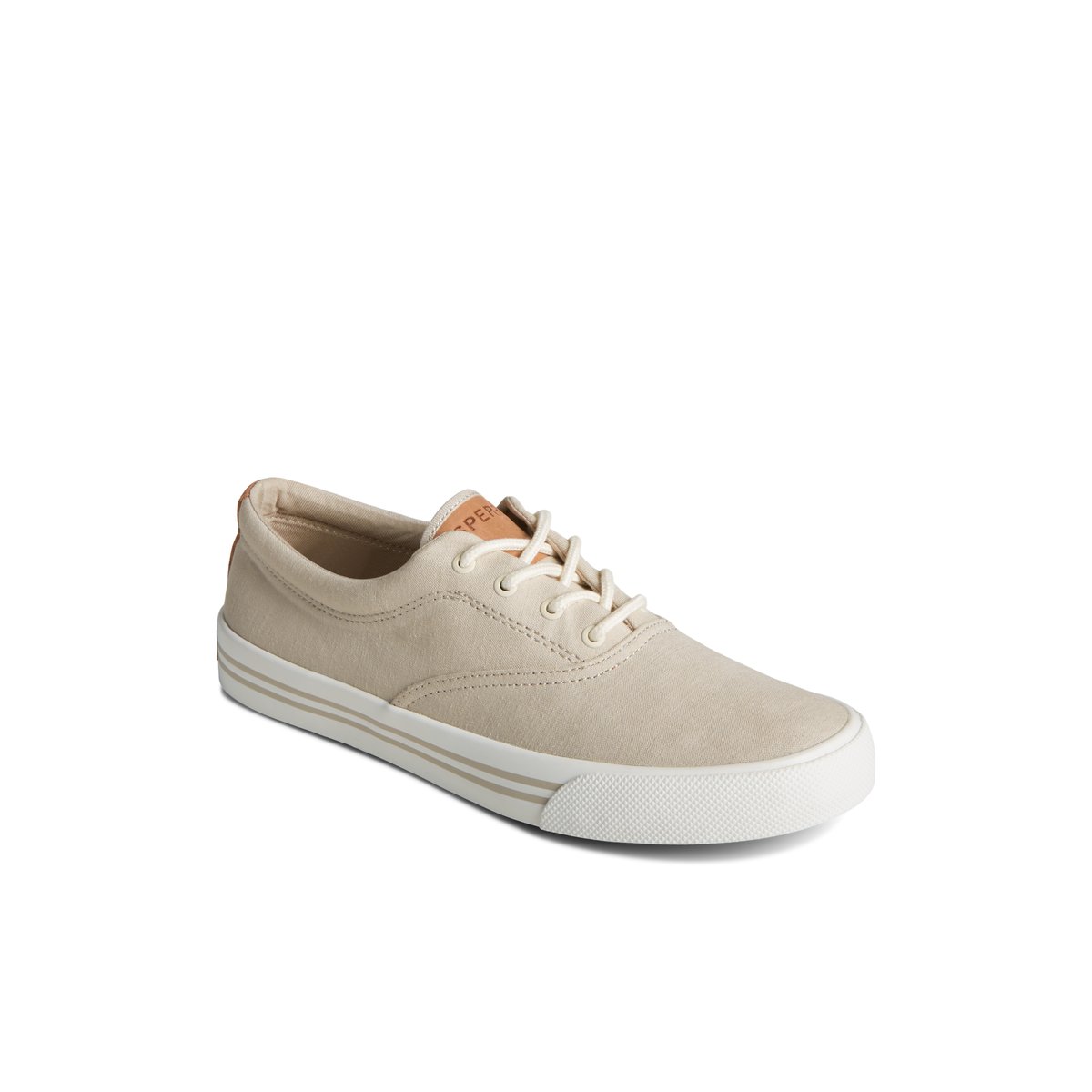 Grey Sperry Striper II Linen CVO Sneakers | 7824915-VK