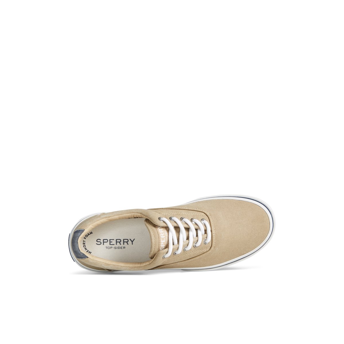 Khaki Sperry Halyard CVO Salt Washed Sneakers | 8305764-TU