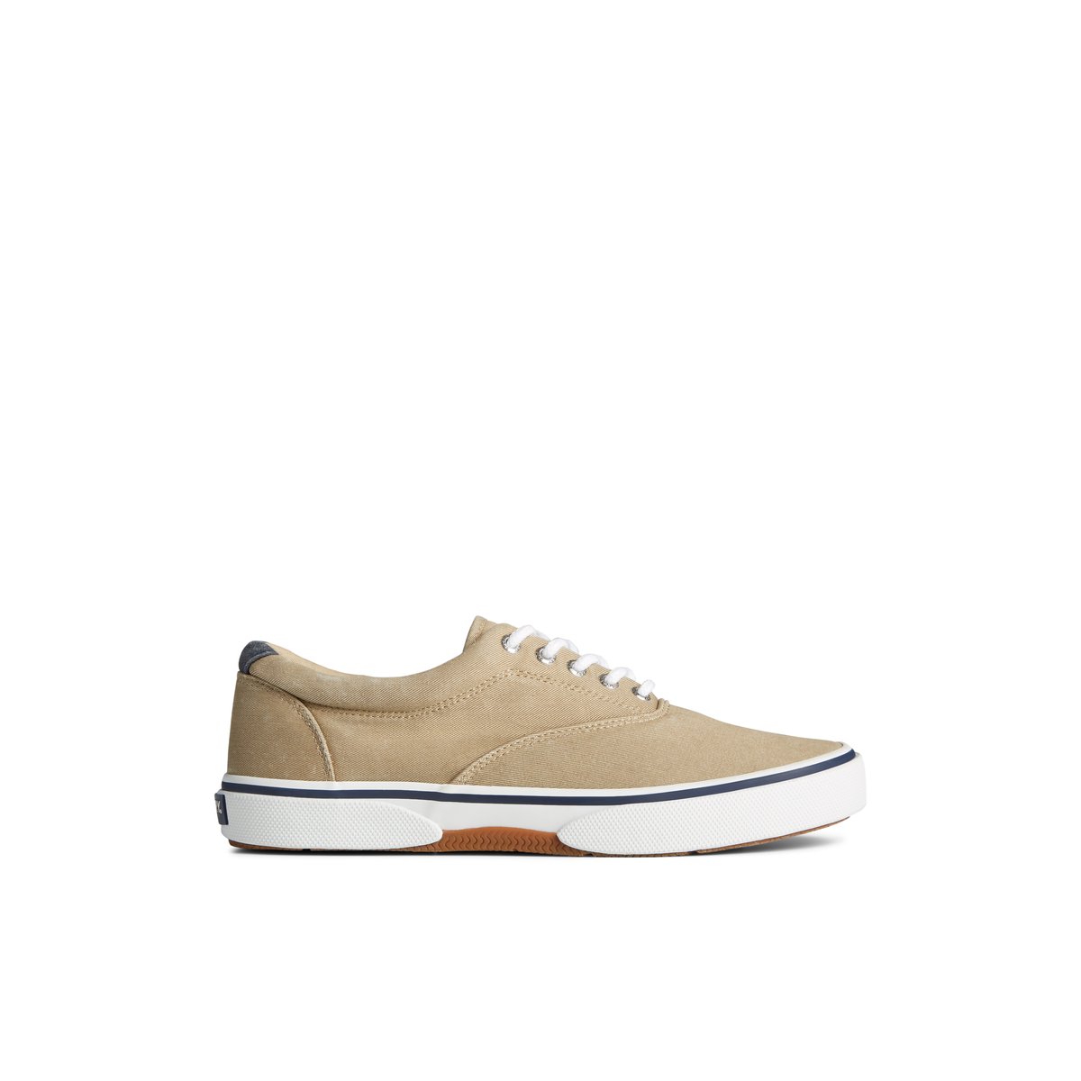 Khaki Sperry Halyard CVO Salt Washed Sneakers | 8305764-TU